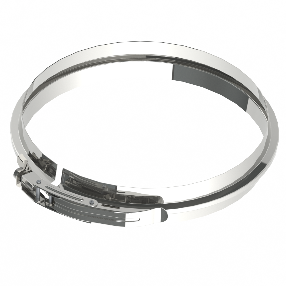 Klemband voor het koppelen van de RVS / INOX DW elementen. DW 200/250mm.