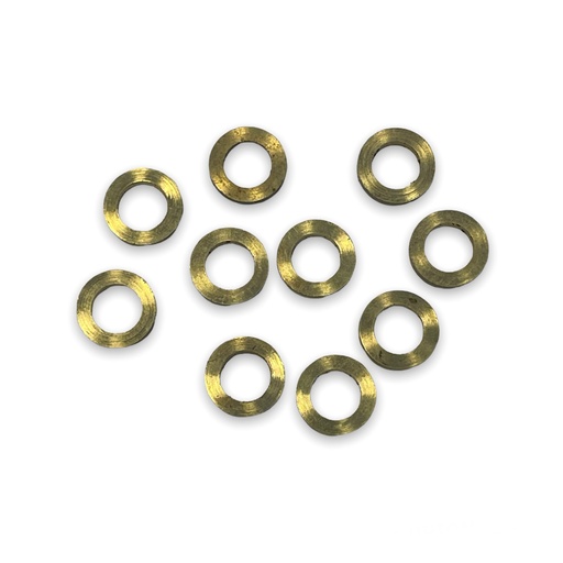 [RINGSVL-0002] Messing ringen voor deurscharnier (10 stuks in gripzakje)